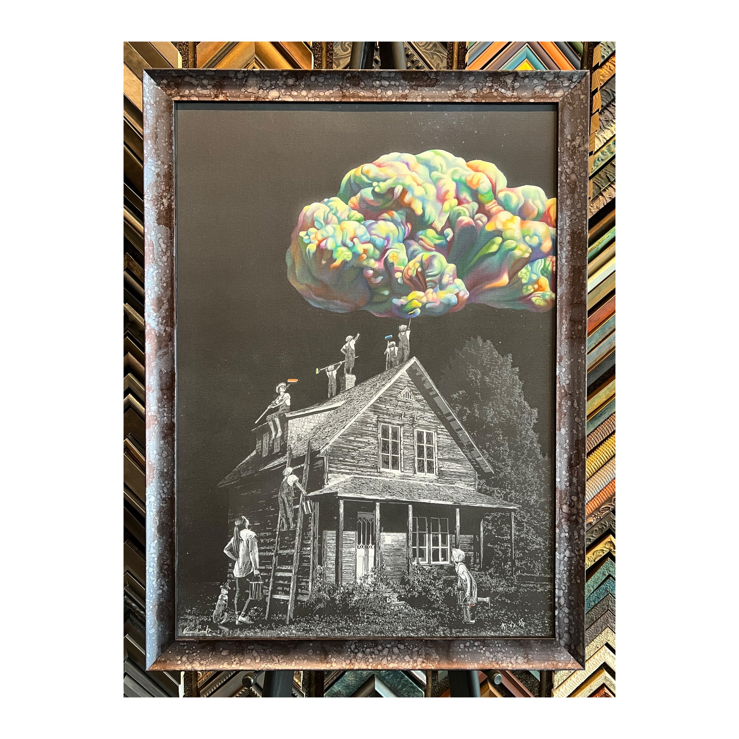 custom picture framing in San Francisco, Underglass Framing
