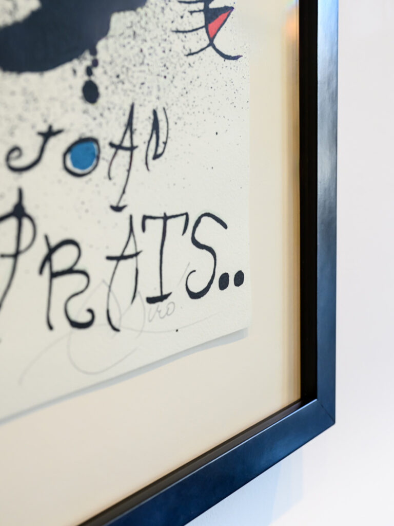 Custom Framing San Francisco – Joan Miró Lithograph Float Mount